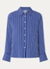 Vica blouse met streepdessin - Donkerblauw