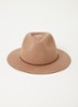 Wesley Fedora hoed van wol - Camel