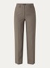 Cindy high waist flared fit pantalon met steekzakken - Grijsmele