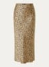 Joanelle maxi rok van satijn - Camel