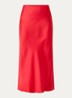 Joanelle maxi rok van satijn - Rood
