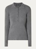 Top met knoopsluiting - Grijsmele