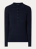 Top met knoopsluiting - Donkerblauw