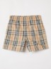 Atticus zwemshorts met ruitdessin - Beige