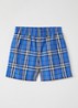 Atticus zwemshorts met ruitdessin - Royalblauw