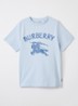 Cedar T-shirt met logoborduring - Lichtblauw