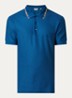 Eddie regular fit polo met logo - Kobaltblauw