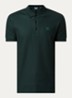 Eddie slim fit polo van piqué katoen met logoborduring - Antraciet