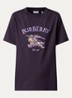 Frankie T-shirt met logoprint - Aubergine