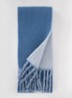 Sjaal in alpaca wolblend 185 x 20 cm - Blauw