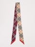 Sjaal van zijde 180 x 8 cm - Rood