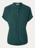 Barley blouse van crêpe - Zeegroen