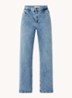 Lina MJ high waist wide leg jeans met steekzakken - Indigo
