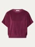 Nuki Slob top van badstof - Aubergine