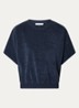 Nuki Slob top van badstof - Donkerblauw