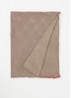 Enchante sjaal met logoprint 180 x 70 cm - Lichtbruin