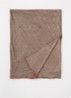 Enchante sjaal met logoprint en strass 190 x 75 cm - Donkerbeige