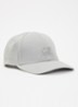 Gabardine pet met logoborduring - Grijs