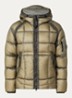 Puffer jack met donsvulling en logo - Lindegroen