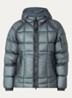 Puffer jack met ritszakken en capuchon - Blauw