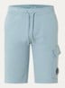 Slim fit korte cargobroek met logo - Blauw