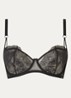 Balconette bh van kant - BLACK-UB1