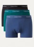 Boxershorts met logoband in 3-pack - Donkergroen