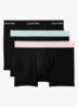 Boxershorts met logoband in 3-pack - Zwart