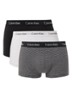 Boxershorts met logoband in 3-pack - Antraciet