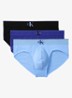 Boxerslips met logoband in 3-pack - Blauw