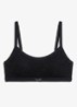 Bralette met logo - Zwart