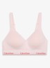 Bralette met logoband - Roze