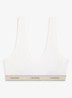 Bralette met logoband - Wit