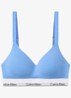 Bralette met logoband - Lichtblauw