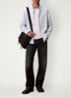 Classix Oxford regular fit overhemd met logoborduring - Lichtblauw