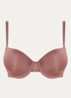 Flirty voorgevormde balconette bh met kant - Bordeauxrood