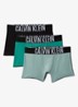 Intense power boxer met logoband in 3-pack - Turquoise