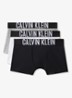 Intense power boxer met logoband in 3-pack - Grijs