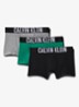 Intense power boxer met logoband in 3-pack - Middengrijs