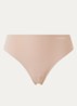 Invisibles naadloze tanga met logo - Beige