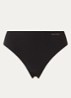Invisibles naadloze tanga met logo - Zwart