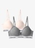 Modern bralette in 2-pack - Grijsmele