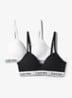 Modern bralette in 2-pack - Zwart
