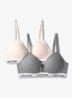Modern bralette in 2-pack - Grijsmele