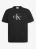 Mono T-shirt met logo - Zwart