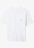 Pyjamashirt met logo - Wit