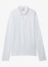 Regular fit polo met logoborduring - Bright White-YAF