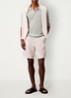 Regular fit polo met structuur - Grijs
