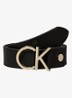 Riem van leer met logo - Goud