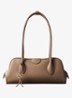 Schoudertas met logo - Beige